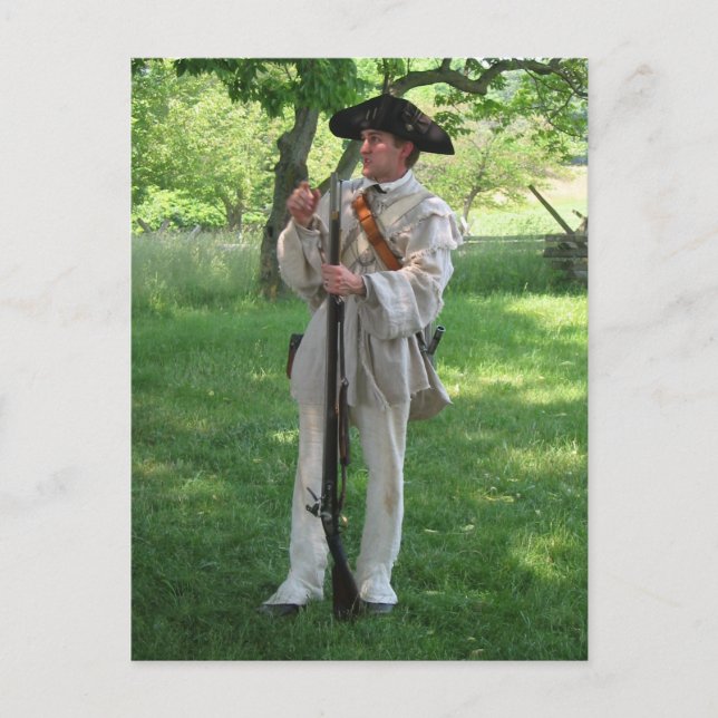 Valley Forge Reenacation Postkarte (Vorderseite)