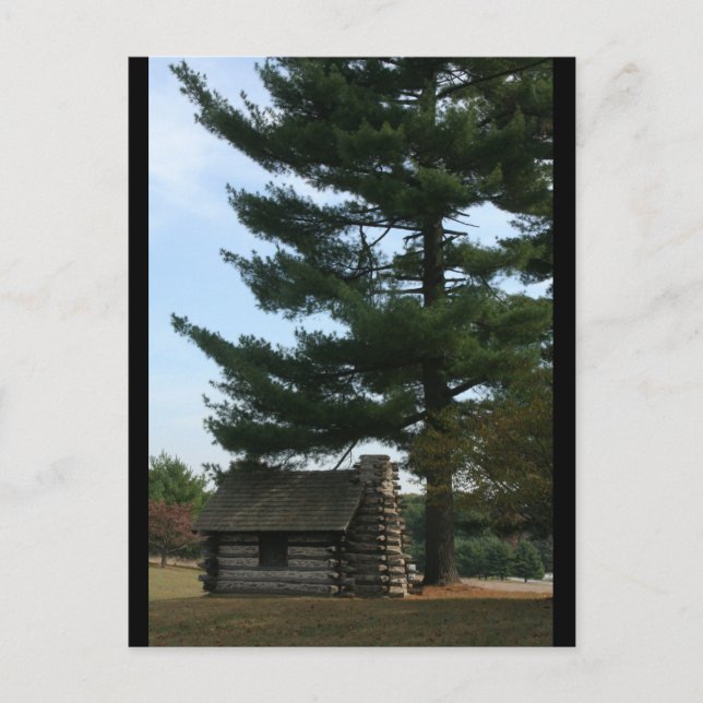 Valley Forge Soldier Kabine Postkarte (Vorderseite)