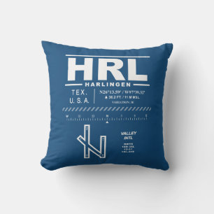 Valley International Airport HRL Kissen