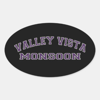 Valley Vista Monsoon Ovaler Aufkleber