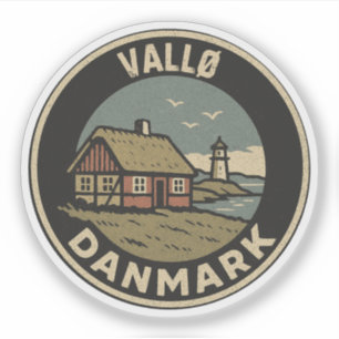 Vallø, Dänemark Danmark Aufkleber