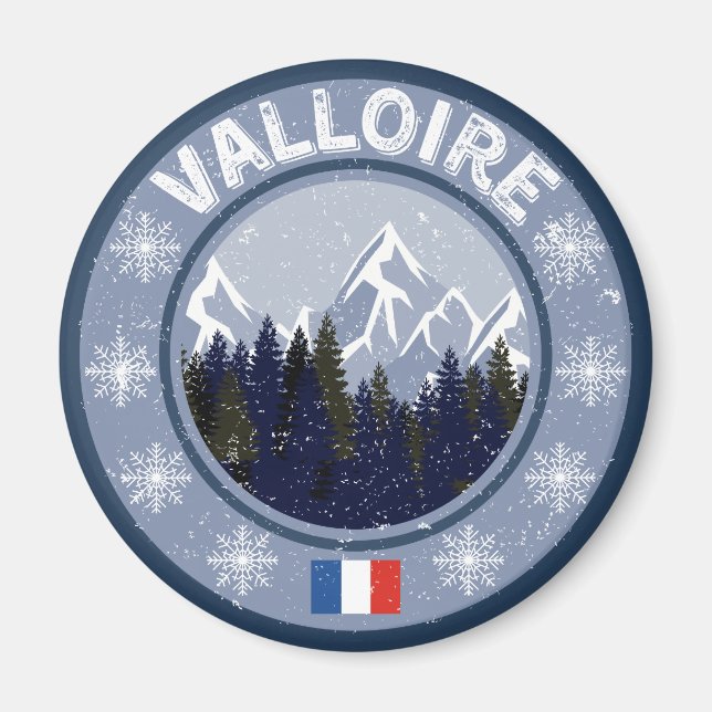 Valloire Skistation Magnet (Vorne)