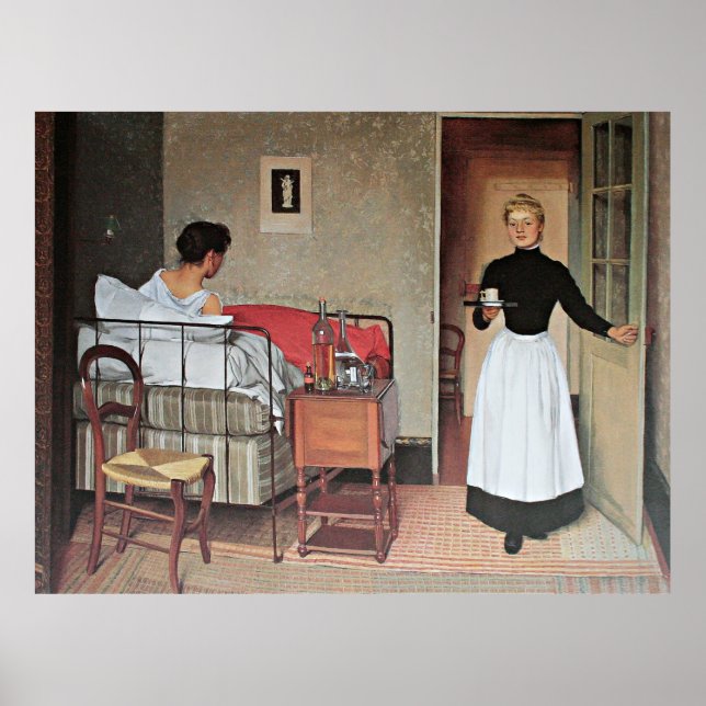 Vallotton - Die geduldige, feine Kunstmalerei Poster (Vorne)