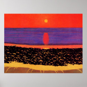 Vallotton - Sonne mit Villerville ablegen Poster