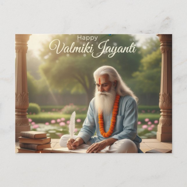 Valmiki Jayanti-Feier Postkarte (Vorderseite)