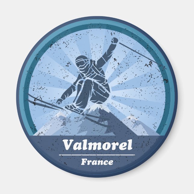 Valmorel Skistation - Skier Magnet (Vorne)