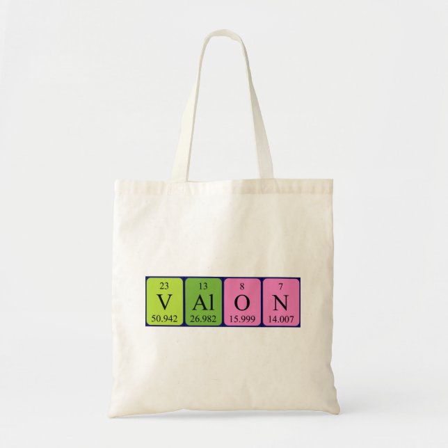Valon Periodenname Totbeutel Tragetasche (Vorne)