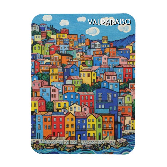 Valparaíso Chile Magnet (Vertikal)