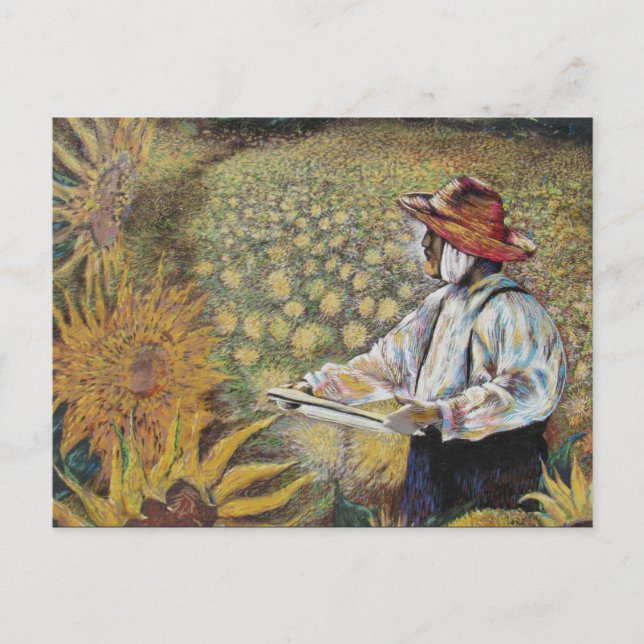 Valparaíso Sonnenblumen Postkarte (Vorderseite)