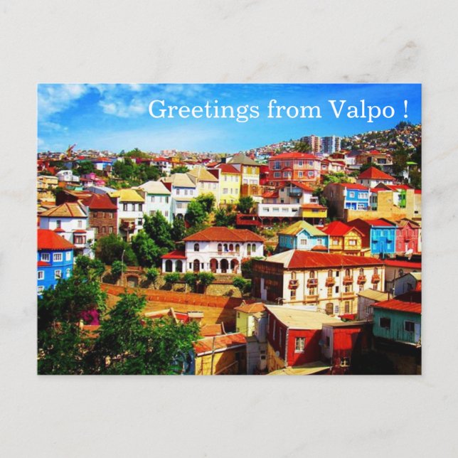 Valpo Chile Postkarte (Vorderseite)