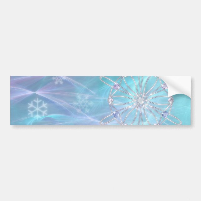 Valse du Sticker pare-chocs Snowflakes (Devant)