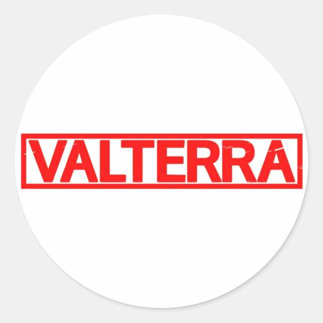 Valterra-Briefmarke Runder Aufkleber (Vorderseite)
