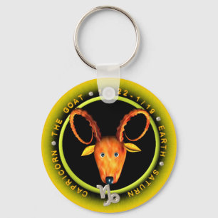 Valxart Capricorn zodiac Logo Schlüsselanhänger