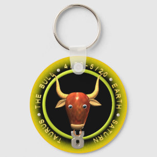 Valxart Taurus zodiac Logo Schlüsselanhänger