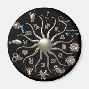 Valxart Tierkreis Rad des Lebens Magnet