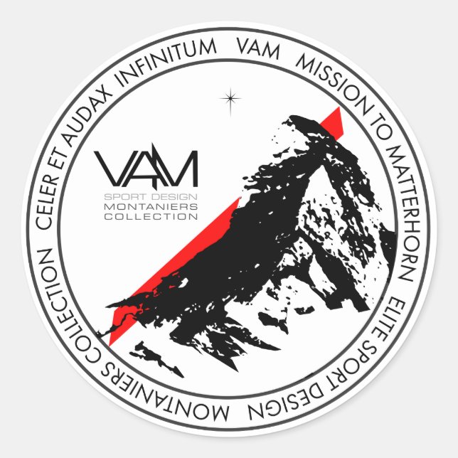 VAM : Autocollant de Matterhorn Montaniers Zermatt (Devant)