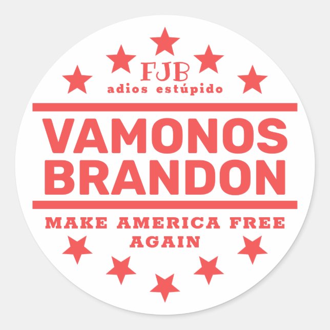 Vamonos Brandon II Klassischer Rundaufkleber Runder Aufkleber (Vorderseite)