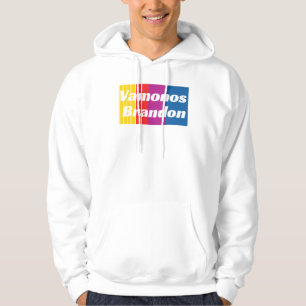 Vamonos Brandon schattierter Text Hoodie
