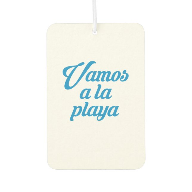 VAMOS A LA PLAYA AUTOLUFTERFRISCHER (Vorderseite)