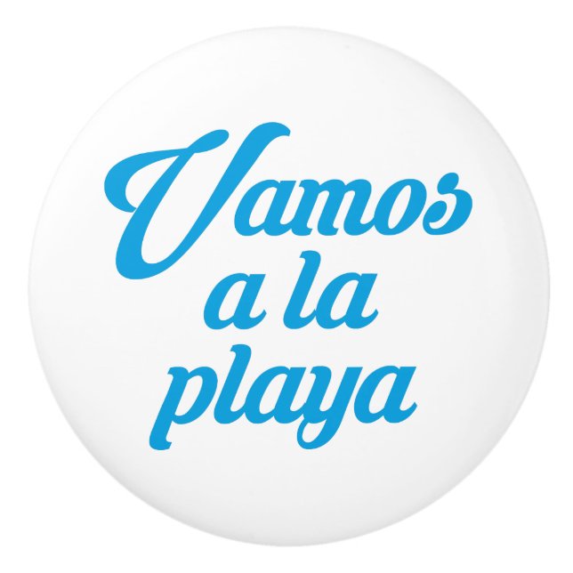 VAMOS A LA PLAYA KERAMIKKNAUF (Vorderseite)