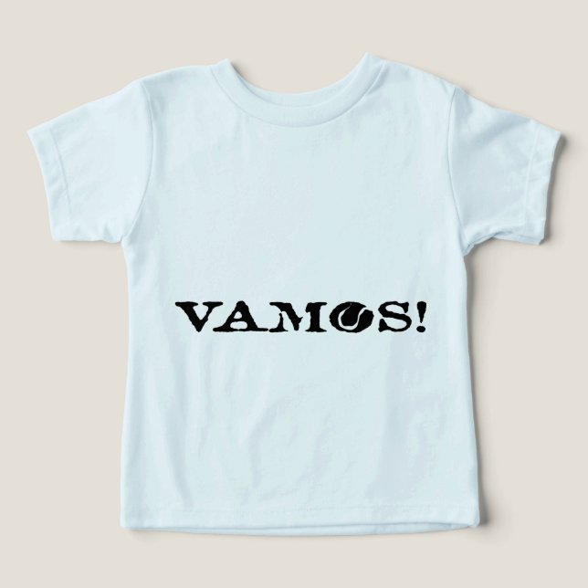 Vamos! Baby T - Shirt (Design Vorderseite)