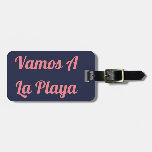 Vamos ein La Playa Gepäckanhänger (Vorderseite horizontal)