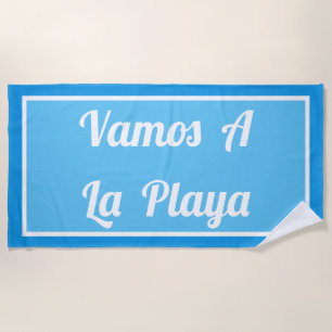 Vamos ein La Playa helles blaues Badetuch
