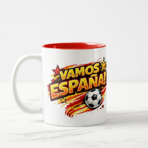 VAMOS ESPANA Tasse Patriotisches Spanien Fußball