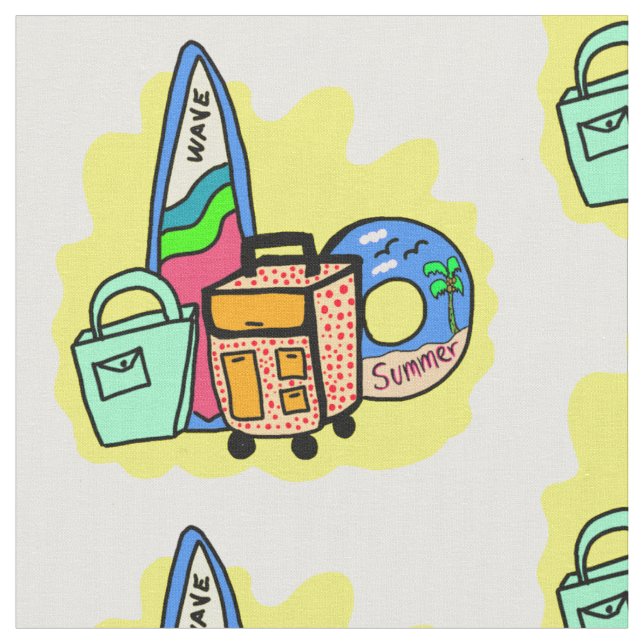 Vamos pa la playa Stoff (Nahaufnahme)