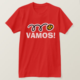 Vamos ! T-shirt de tennis rouge pour hommes