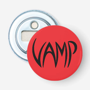 Vamp Text (rot/schwarz) Flaschenöffner