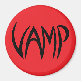 Vamp Text (rot/schwarz) Magnet