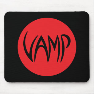 Vamp Text (rot/schwarz) Mousepad