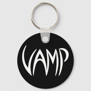 Vamp Text (schwarz/weiß) Schlüsselanhänger