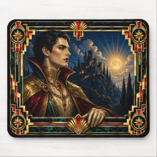 Vampir, Art Deco Mythisch Mousepad