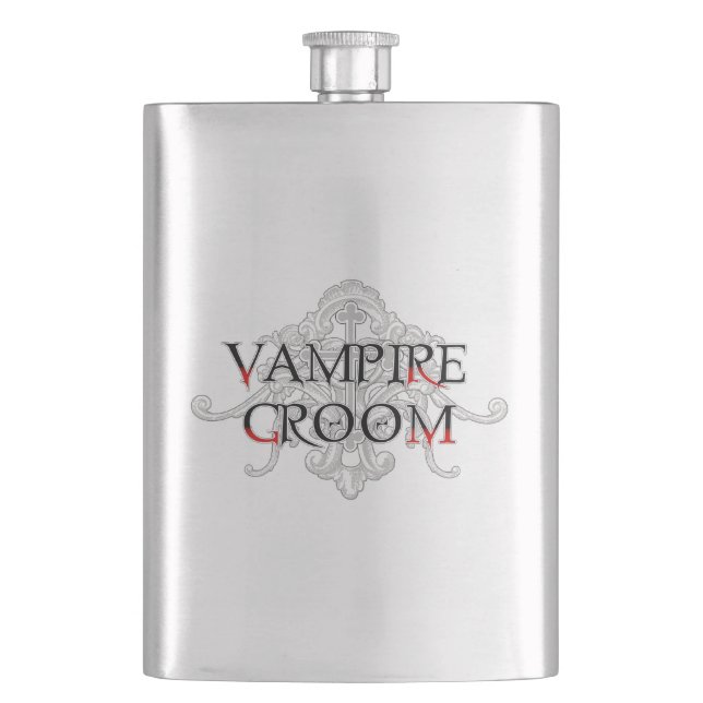 Vampir Bräutigam Flachmann (Vorderseite)