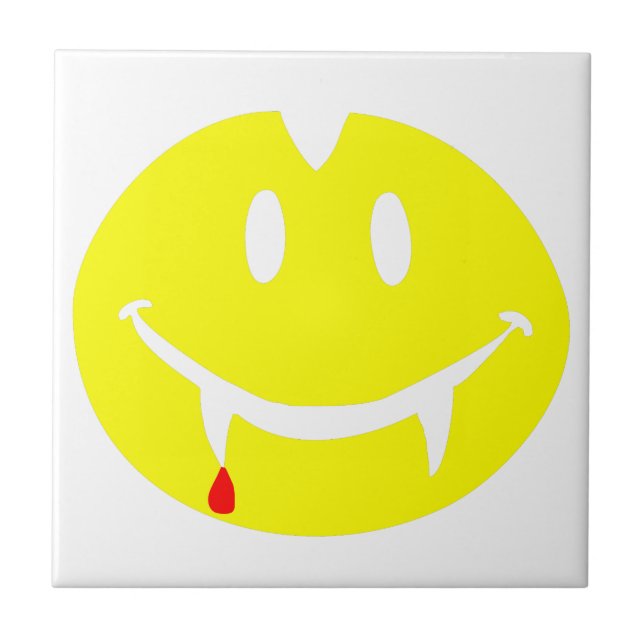 Vampir Emoji dracula Fliese (Vorderseite)