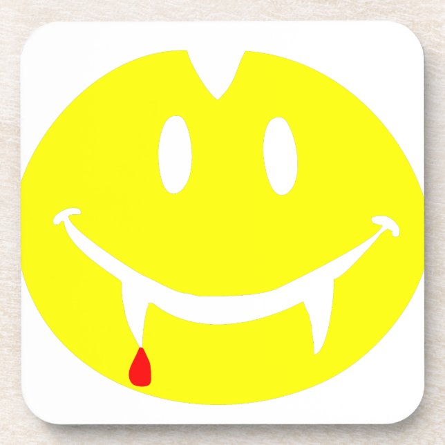 Vampir Emoji dracula Getränkeuntersetzer (Vorderseite)