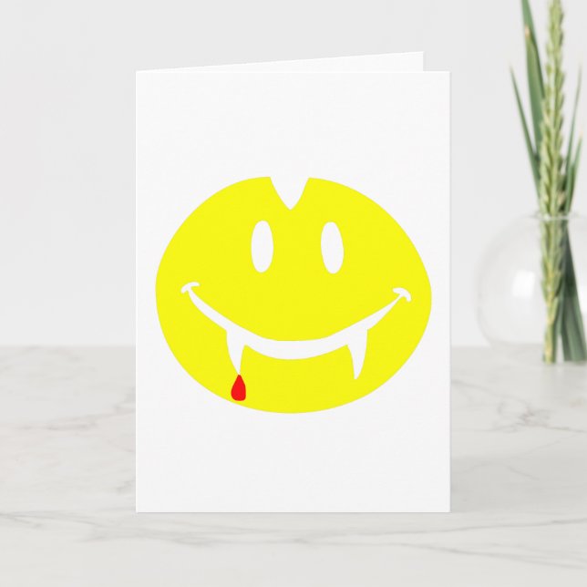 Vampir Emoji dracula Karte (Vorderseite)