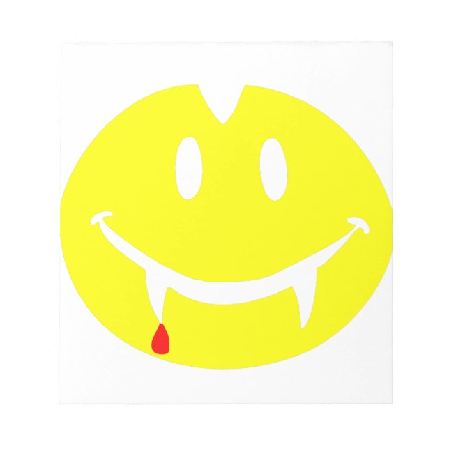 Vampir Emoji dracula Notizblock (Vorderseite)