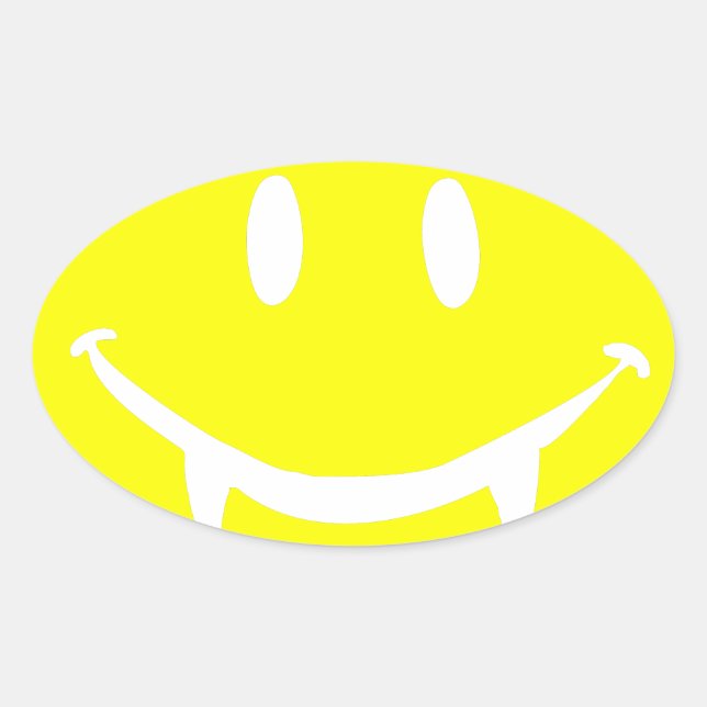 Vampir Emoji dracula Ovaler Aufkleber (Vorderseite)