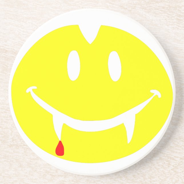 Vampir Emoji dracula Sandstein Untersetzer (Vorne)
