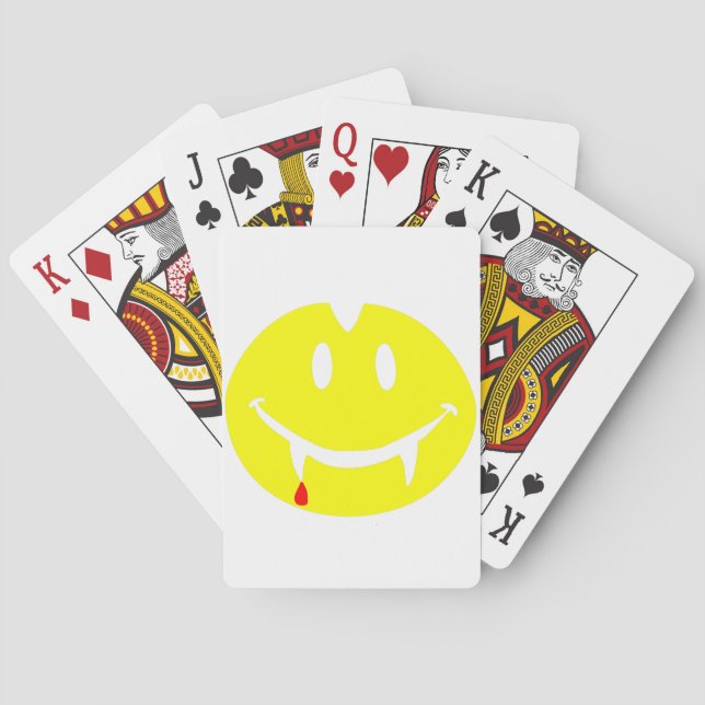 Vampir Emoji dracula Spielkarten (Rückseite)