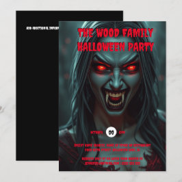 Vampir erwachsenen Frauen halloween spokke Kreatur Einladung