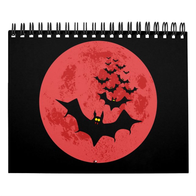 Vampir-Fledermäuse gegen den Roten Mond Kalender (Titelbild)