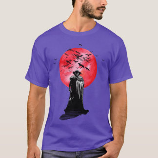 Vampir für Halloween Retro T-Shirt