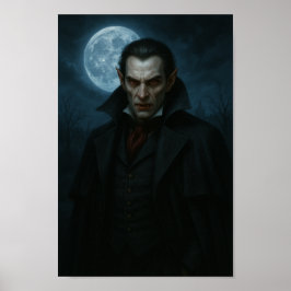 Vampir im Mondschein - Elegante mit einem Biss Poster