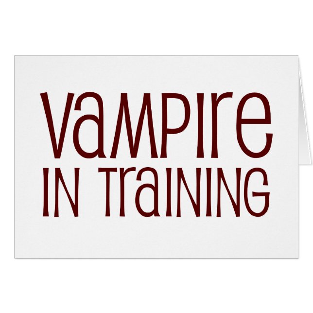 Vampir im Training (Vorderseite (Horizontal))