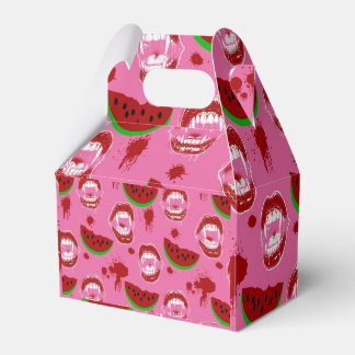 Vampir isst Wassermelone Summerween-Party Rosa Geschenkschachtel