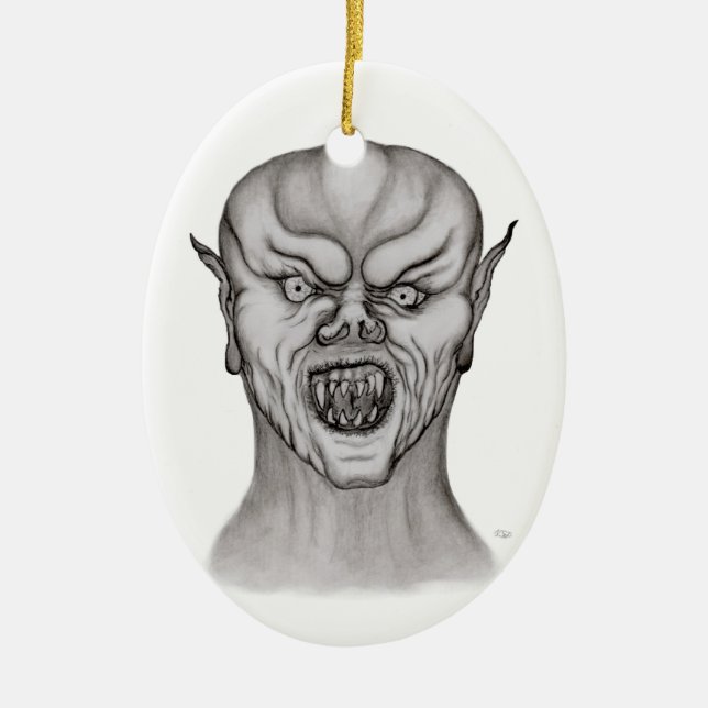 Vampir Keramikornament (Vorne)